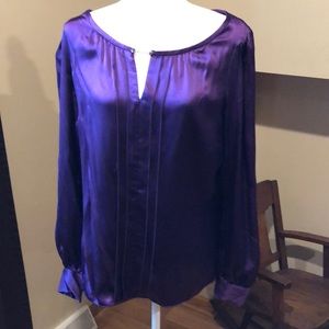 White House black market 100% silk blouse NWT 14